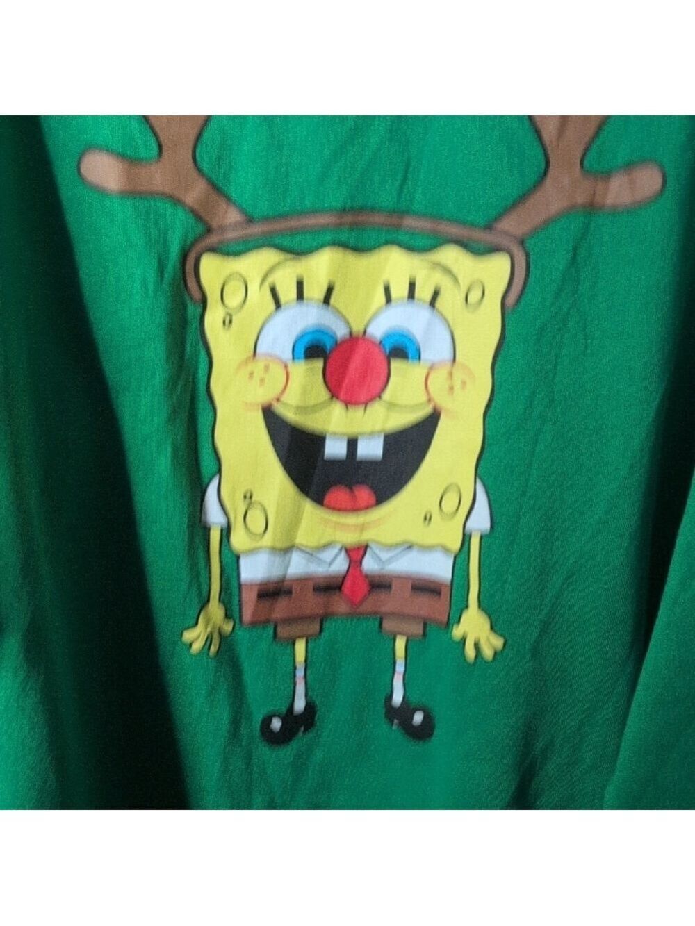 XL• Nickelodeon • Green SpongeBob SpongeBob Christmas Crew Sweatshirt - Picture 4 of 4